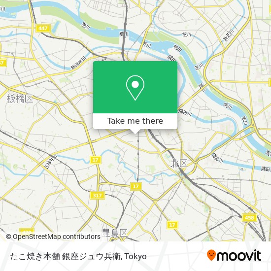 たこ焼き本舗 銀座ジュウ兵衛 map