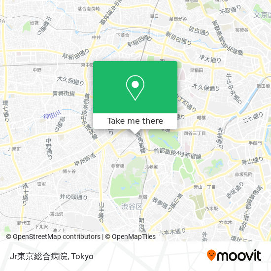 Jr東京総合病院 map