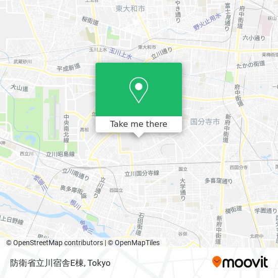 防衛省立川宿舎E棟 map