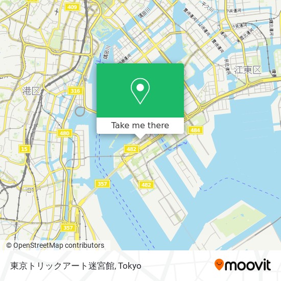 東京トリックアート迷宮館 map