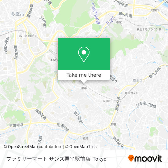 ファミリーマート サンズ栗平駅前店 map