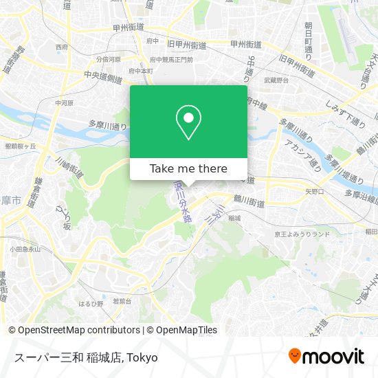 スーパー三和 稲城店 map