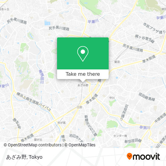 あざみ野 map