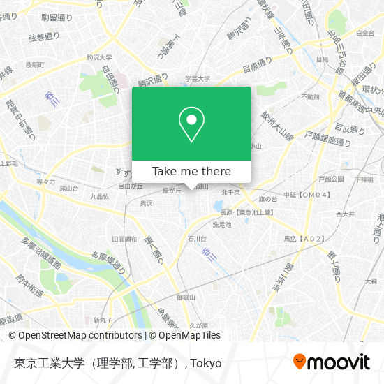 東京工業大学（理学部, 工学部） map