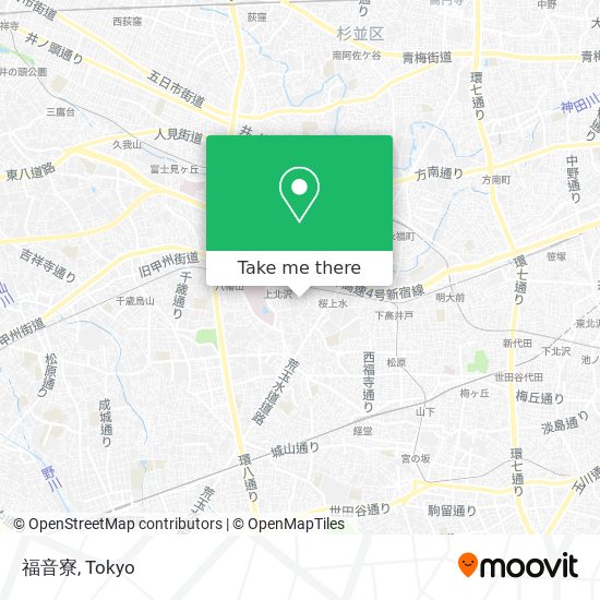 福音寮 map