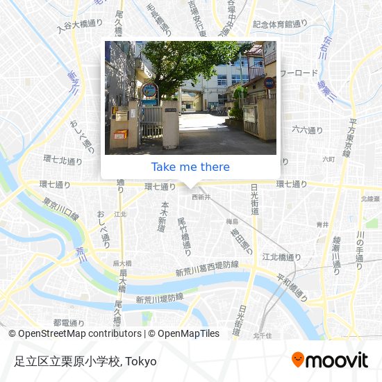足立区立栗原小学校 map
