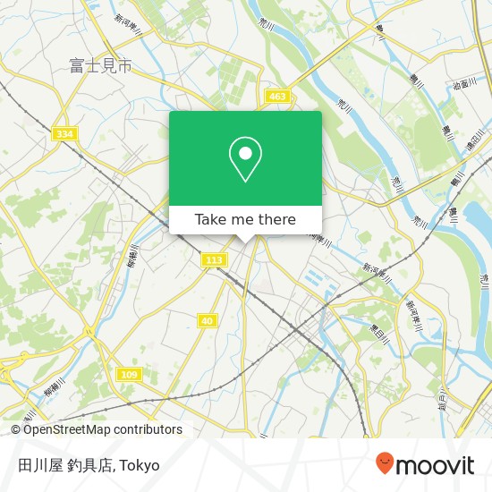 田川屋 釣具店 map