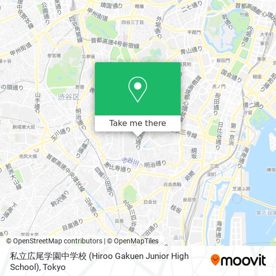 私立広尾学園中学校 (Hiroo Gakuen Junior High School) map