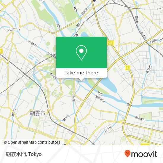 朝霞水門 map
