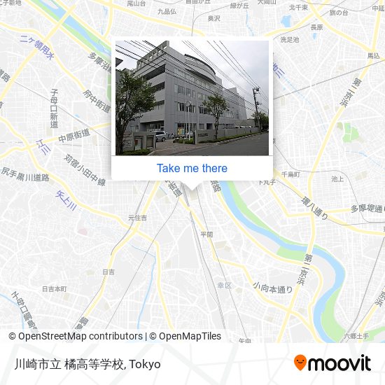 川崎市立 橘高等学校 map