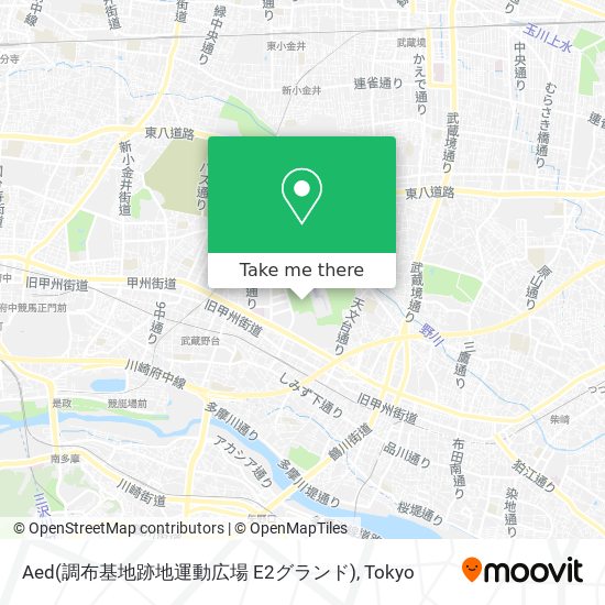 Aed(調布基地跡地運動広場 E2グランド) map