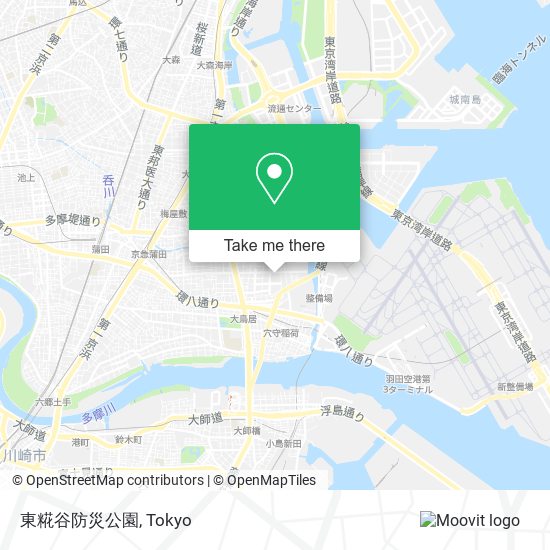 東糀谷防災公園 map