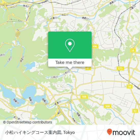 小松ハイキングコース案内図 map