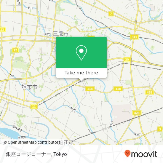 銀座コージコーナー map