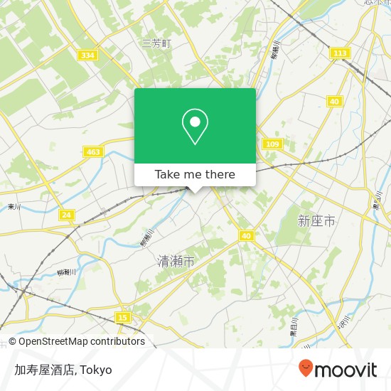 加寿屋酒店 map