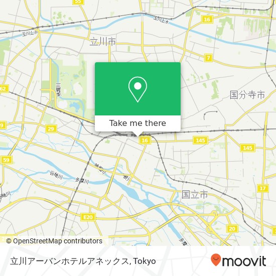 立川アーバンホテルアネックス map