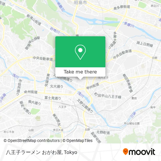 Hachioji Ramen Ogawaya map