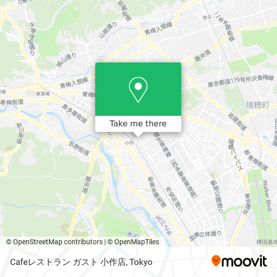 Cafeレストラン ガスト 小作店 map