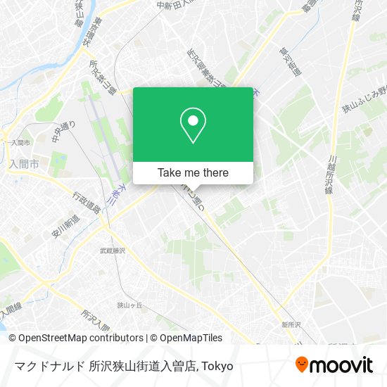 マクドナルド 所沢狭山街道入曽店 map