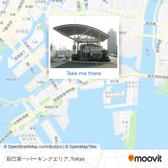 Tatsumi First Parking Area map