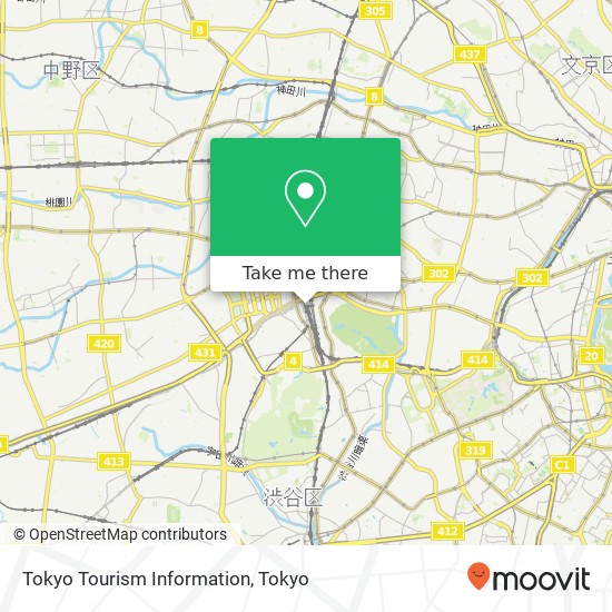 Tokyo Tourism Information map