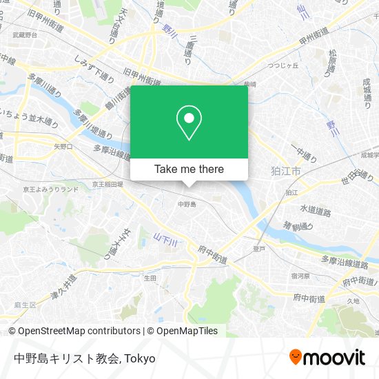 中野島キリスト教会 map