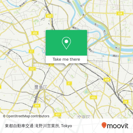 東都自動車交通 滝野川営業所 map