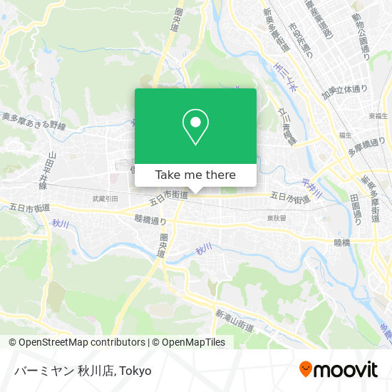 バーミヤン 秋川店 map