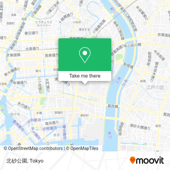 北砂公園 map