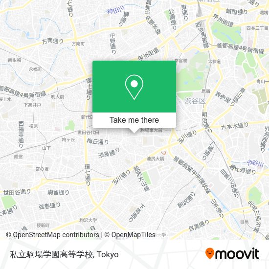 私立駒場学園高等学校 map