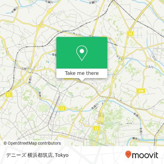 デニーズ 横浜都筑店 map