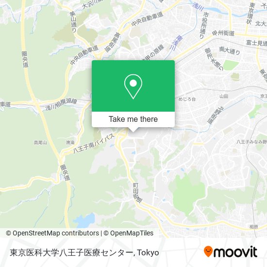 東京医科大学八王子医療センター map