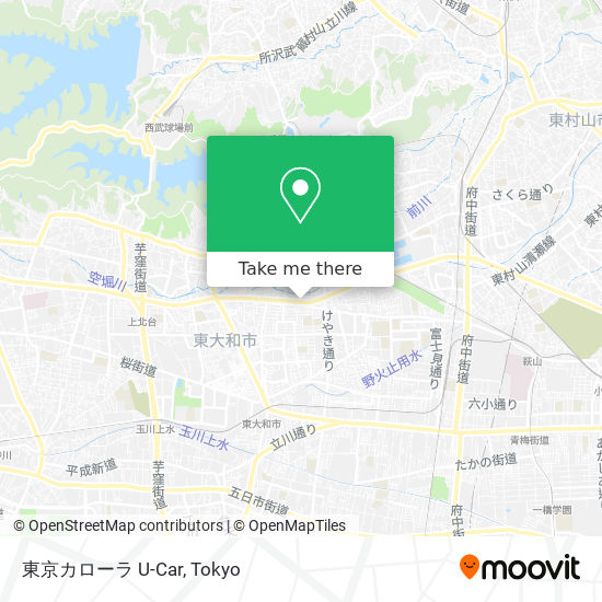 東京カローラ U-Car map
