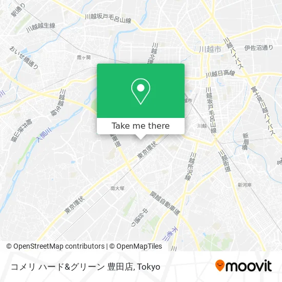 Komeri Hard & Green Toyota Store map