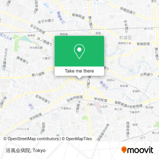 浴風会病院 map