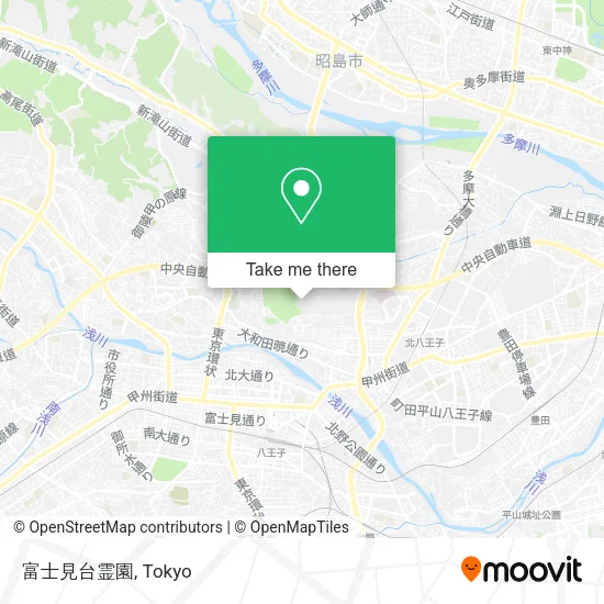 富士見台霊園 map