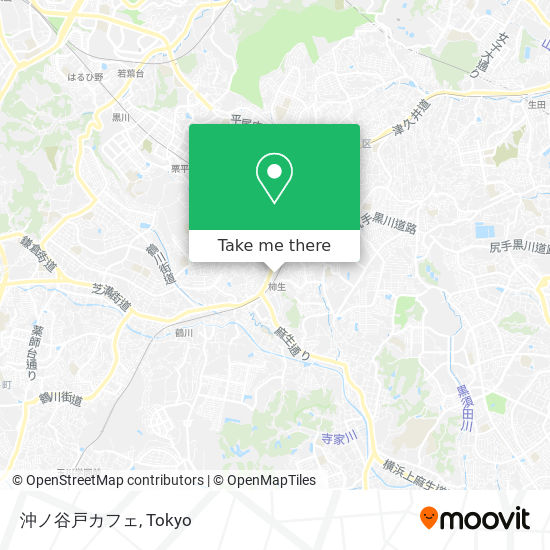 沖ノ谷戸カフェ map