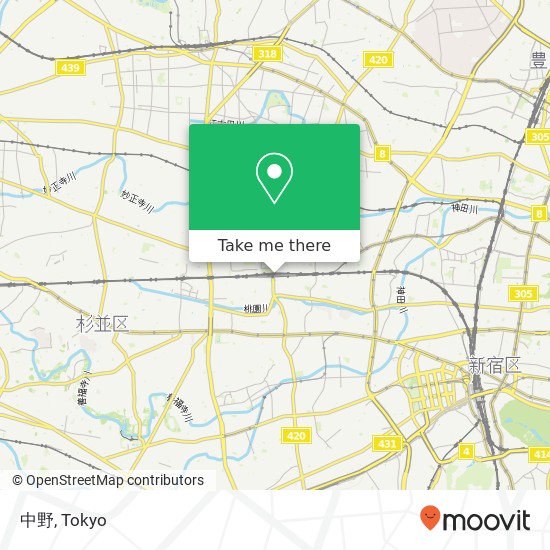 中野 map