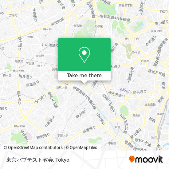 東京バプテスト教会 map
