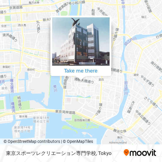 東京スポーツレクリエーション専門学校 map