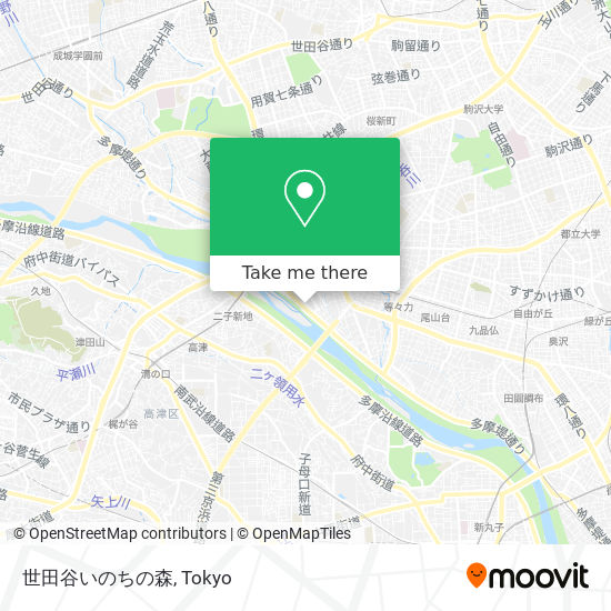 世田谷いのちの森 map