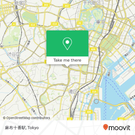 麻布十番駅 map