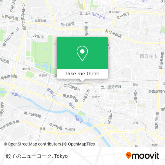 餃子のニューヨーク map