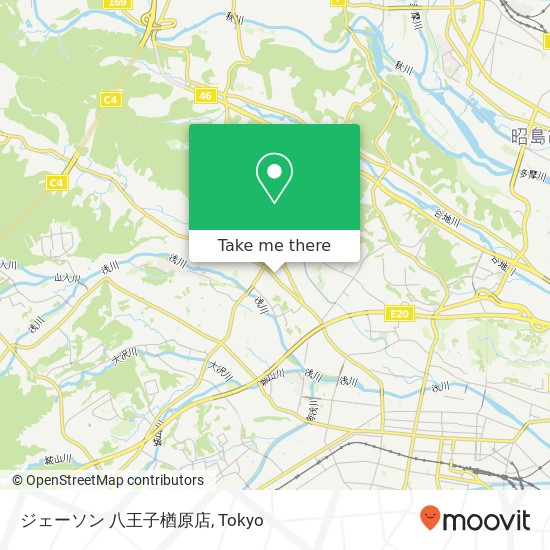 ジェーソン 八王子楢原店 map