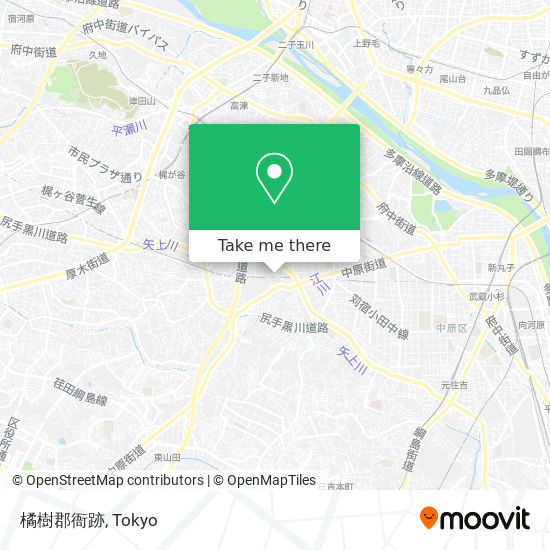 橘樹郡衙跡 map