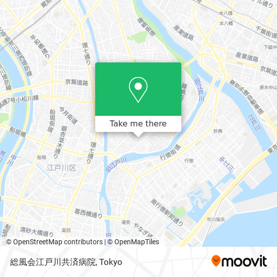 総風会江戸川共済病院 map