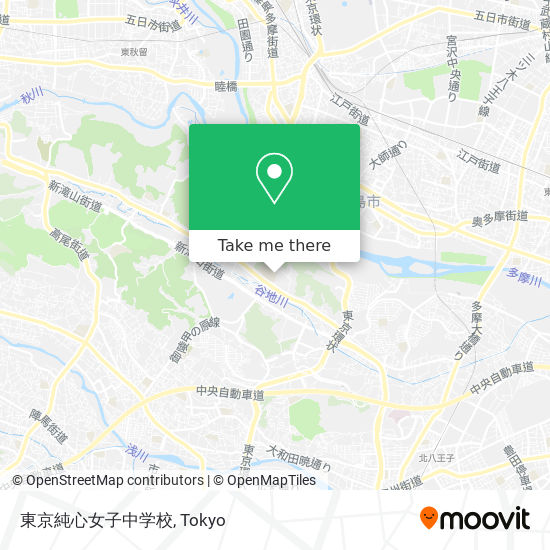 東京純心女子中学校 map
