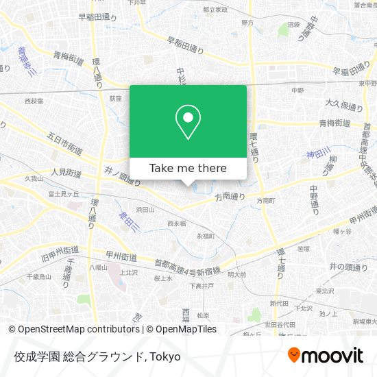佼成学園 総合グラウンド map