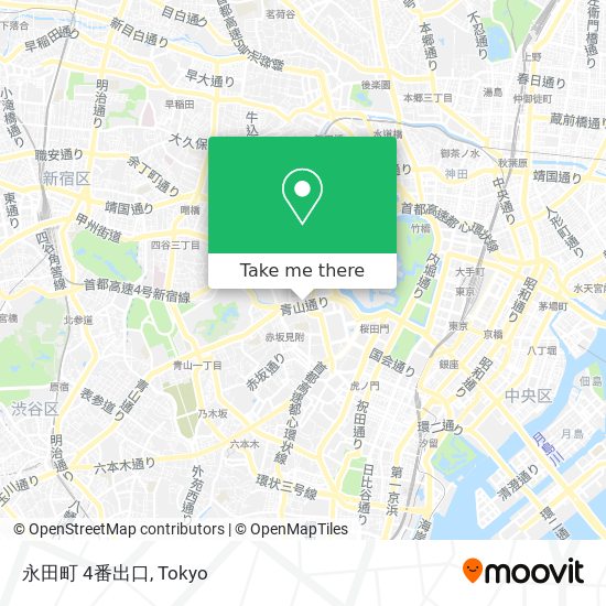 永田町 4番出口 map