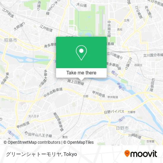 Green Chateau Moriya map